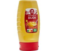 CLASSIC' - Moutarde de Dijon fine & forte CARREFOUR | Saveurs intenses et onctueuses | Idéale pour vos plats raffinés | le flacon de 265g | LOT DE 4
