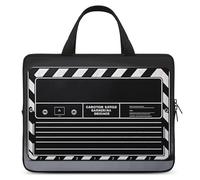 Classic Movie Clapboard Housse pour ordinateur portable de 17" ultra fine, légère et imperméable en néoprène durable avec dragonne Noir