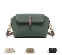 Classic Multifunctional Compartments Adjustable Wide Shoulder Strap Crossbody Bag,Shoulder Strap Leather Crossbody Bag (sea blue)
