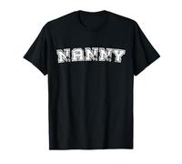 Classic Nanny Varsity College Style Graphic Mother's Day T-Shirt