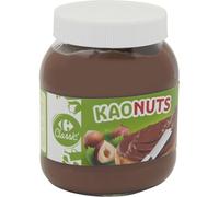 CLASSIC' - Pâte à Tartiner Noisettes CARREFOUR | Onctueuse et savoureuse | Idéale pour le petit déjeuner | le pot de 750g | LOT DE 3