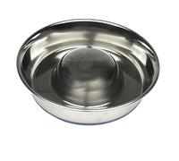Classic Pet Products Gamelle Anti-gloutonnerie et Anti-dérapante en Acier Inoxydable