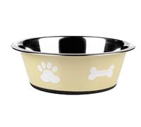 Classic Pet Products Gamelle classique Motif pattes, 900 ml,Naturel