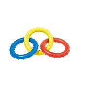 CLASSIC Pet Products Jouet 3 Anneaux en Caoutchouc pour Chien 190 mm