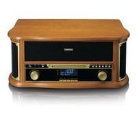 Classic Phono TCD-2571WD - Platine vinyle rétro en bois avec Bluetooth®, radio DAB+/FM, encodage USB, lecteur CD, lecteur de cassette et haut-parleurs intégrés - Bois Bois