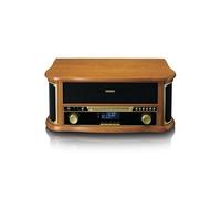 Classic Phono TCD-2571WD - Platine vinyle rétro en bois avec Bluetooth, radio DAB+/FM, encodage USB, lecteur CD, lecteur de cassette et