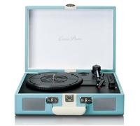 Classic Phono TT-110BUWH - Platine vinyle Bluetooth® avec haut-parleurs intégrés - Bleu Blanc