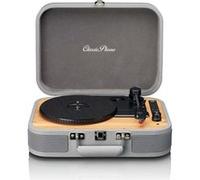 Classic Phono TT-116GY - Platine vinyle rétro Bluetooth® avec haut-parleurs intégrés - Gris Gris G
