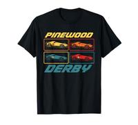 Classic Pinewood Derby Pop Art Cub Scouts Retro Race Cars T-Shirt