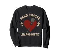 Classic Rock Groupie Life Bande de vinyle Tour Bus Queen Sweatshirt