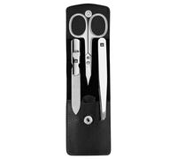 ZWILLING Set de manucure Classic Inox 3 pièces, acier inoxydable poli, cuir noir