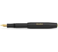 Classic Sport Fountain Pen With 23ct Gold Plated Steel Nib And Iridium Nib For Ink Cartridges I Sport Fountain Pen (Extra Large, Black)