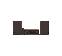 PURE Digital Chaîne Hi‑Fi Classic Stereo – CD, radio Internet, DAB+/FM, BT 5.2 – Coffee Black/Walnut