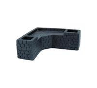 Classic Swim Through Under Gravel Étagère d'angle pour Aquarium Noir 143 x 140 x 50 mm | Décoration d'aquarium Naturelle Aspect Roche | Décoration en résine sûre pour Aquariums d'eau Douce