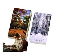 Classic Tarot Deck, Adult Party Cards, Clear Printed Tarots Cards with Meaning Guide, Reusable Fortune-Telling Playing Deck, Portable Tarot Game for Lovers, Friends, and Colleagues