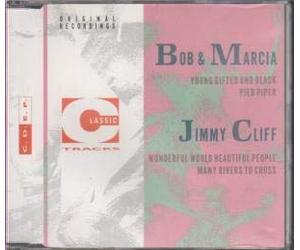CLASSIC TRACKS CD UK CLASSIC TRACKS 0 4 TRACK SPLIT EP FEATURING YOUNG GIFTED AND BLACK AND PIED PIPER BY BOB AND MARCIA B/W WONDERFUL WORLD BEAUTIFUL PEOPLE AND MANY RIVERS TO CROSS BY JIMMY CLIFF (CDEP1)