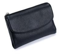 Classic Unisex Pebble Leather Wallet, Sturdy Durable Fashionable and Versatile Make You Feel Confident and Style Every Time You Go Out (Black)