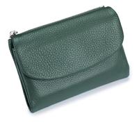 Classic Unisex Pebble Leather Wallet, Sturdy Durable Fashionable and Versatile Make You Feel Confident and Style Every Time You Go Out (Green)