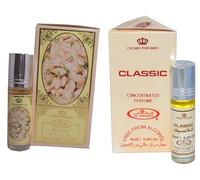 Classic & White Full Concentrated Perfume Oil Pack of 2 | Long-Lasting Alcohol-Free Attar for Men & Women | 6ml Each Roll-On