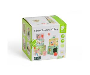 Classic World Bloques apilables con Animales del Bosque, 10dlg.