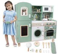 CLASSIC WORLD Grande cuisine vintage en bois pour enfants + accessoires