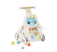 Classic World Marcheur d'activité en bois pour bébé à partir de 12 mois | Jouet à pousser avec centre d'activités coloré pour garçons et filles | Marcheur d'activités éducatif en bois, multicolore