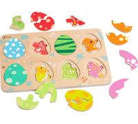 Classic World Puzzle en bois avec œufs Dinosaures