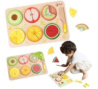 Classic World Puzzle en bois pour fruits Fractions, 22dlg.