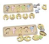 CLASSIC WORLD - Puzzle sensoriel en bois Montessori - clés et serrures qui s'adaptent