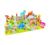 Classic World Wooden Blocks City, 120pcs.
