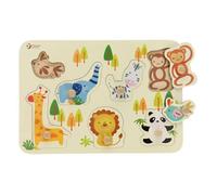 Classic world wooden nick puzzle animaux sauvages, 7e.