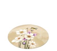 Classical Flower & Landscape Round Rug - Elegant Aesthetic Decor for Study, Bedroom & Tabletop(Color5,Diameter 100cm(39in))