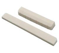 Classical Guitar Bridge Saddle and Nut Set in Real Bone Material for Accurate Intonation and Warm Tone, 80mm Saddle and 52mm Nut, Replacement Parts for Acoustic Classical Guitar