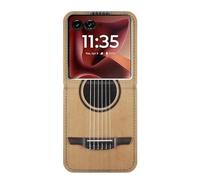 Classical Guitar Etui Flip Housse Cuir pour Motorola Razr 60 Ultra, Razr Ultra 2025