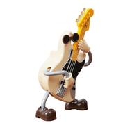 Classical Guitar Model | Instrumental Performer Figurine | Band Metal Statues Ornament Guitarist Gift Collection | For Bookshelf Study Living Room TV Stand Boys Girls Kids Students Music Lovers