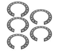 Classical Guitar Sound Hole Protector | 5 - Pack PVC Guard Stickers for 39 - Inch Round Soundholes/Guitar Decoration/Scratch Protection | Easy to Install, Sustainable Material