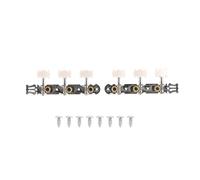 Classical Guitar Tuners 3 + 3 | Acrylic Silver Machine Heads with Internal Gear | Tuning Pegs for Accurate & Stable Tuning/Replacement Parts