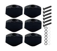 Classical Guitar Tuners - Music Keys for Perfect Tone | Strong Metal with Chrome Detail, 6 Piece Replacement Pack with Stable Grip, Instrument Accessory for Electric Players Maintenance and Upgrade