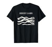Classical Music Sea Waves Composer Pianist Aesthetic Print T-Shirt