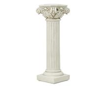 Classical Pillar Pedestal - Antique Style Resin Ornament, Decorative Display Stand with Historic Architecture Form, Elevation Tool, Decor Element, Artistic Showcase Base for Sophisticated Setup