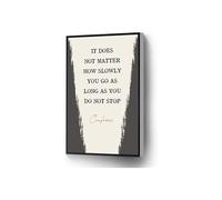 Classical Quote on Patience Canvas, Confucius Wisdom Art for Living Room or Library Decor(Unframed,16x24inch(40x60cm))