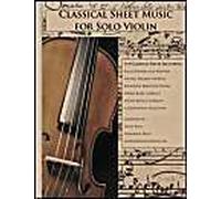 Classical Sheet Music For Solo Violin