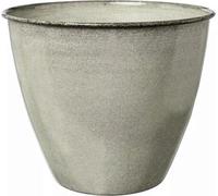 Classico Modern Living Pot de Fleurs Steel-Pot Tati blanc gris - Ø 33 cm