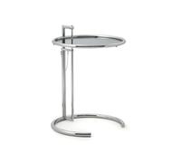 ClassiCon Adjustable Table E 1027 Table d’appoint Ø 520 H : 1010 mm, verre Persol gris/noir 100ADJ03-00