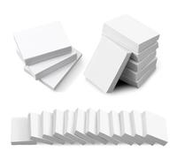 Classicseali Lot de 80 livres miniatures vierges, mini livres vierges, échelle 1 à 12, mini modèle de carnet pour travaux manuels, décoration d'étagère, accessoires de jeu de rôle (blanc)