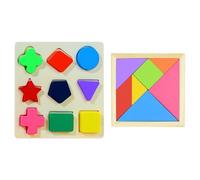 Classificateur de Forme Éducatif pour Enfants de 2 à 3 Ans - Jouet Puzzle de Forme Graphique