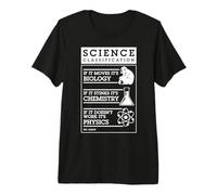 Classification Scientifique Amusante Biologie Chimie Physique Tableau T-Shirt Haut de Gamme