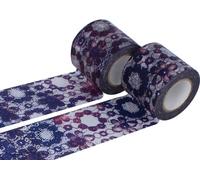 Classiky Lot de 2 rubans adhésifs Masking Tape Washi Zwilinge Violet 45 mm x 15 m.