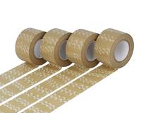 Classiky Lot de 4 rubans adhésifs masking tape washi welle café au lait 30 mm x 15 m.