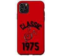 Classique 1975 avec clé de Sol et Notes de Musique. Coque pour iPhone 11 Pro Max